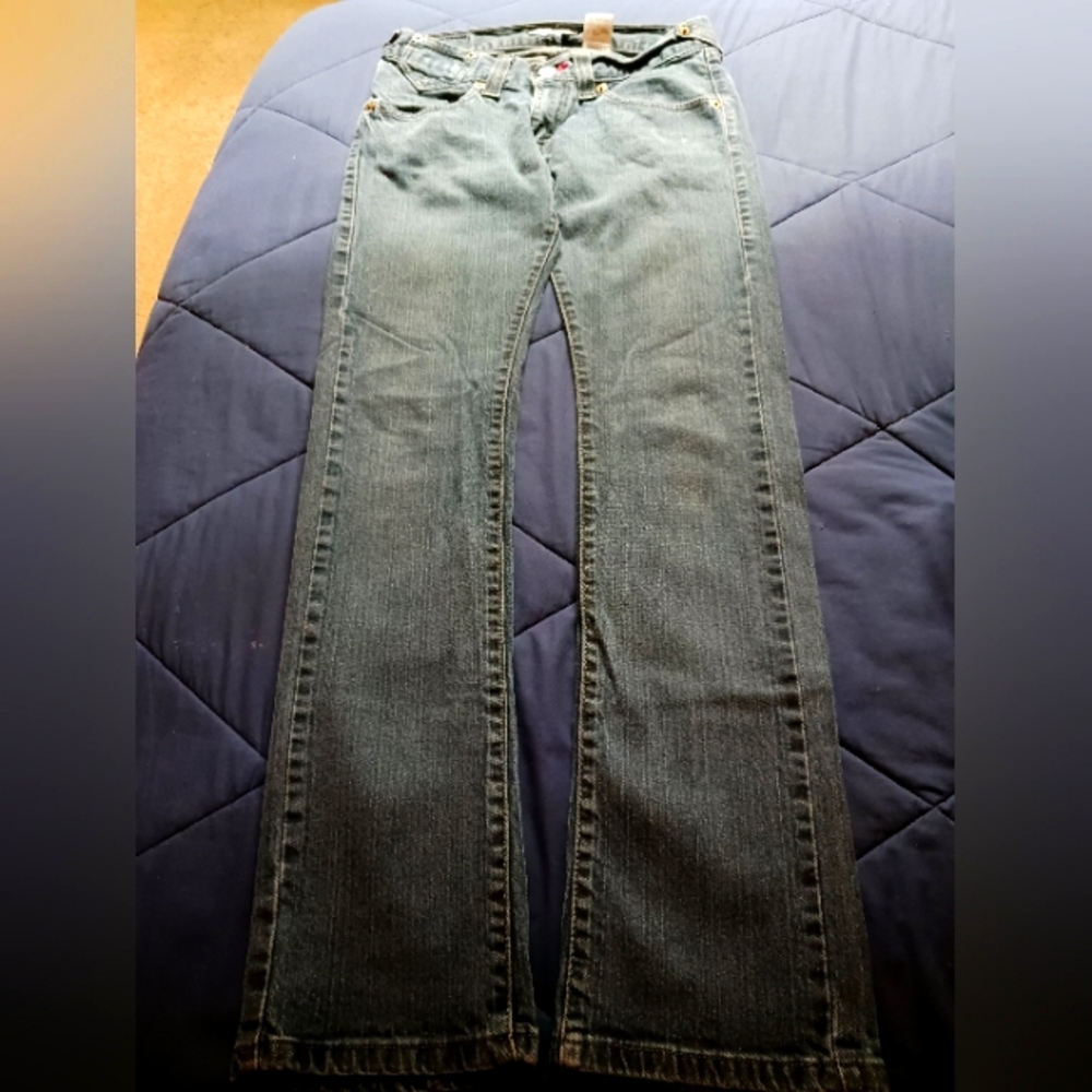 Levi's 504 Low Slouch Straight Leg Size 7 Long